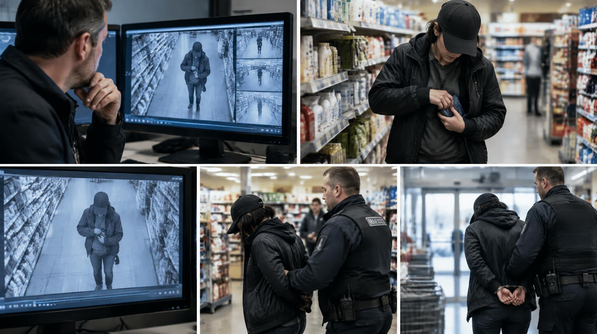 detective in supermarket